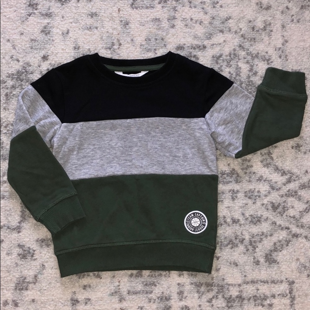 Kids color block sweatshirt